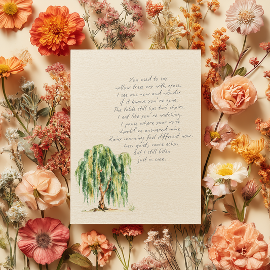 Custom Memorial Poem (+ Illustration)